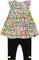 Deux par Deux Ensemble tunique et capri en jersey - Petite Fille - Printed Fruits Square