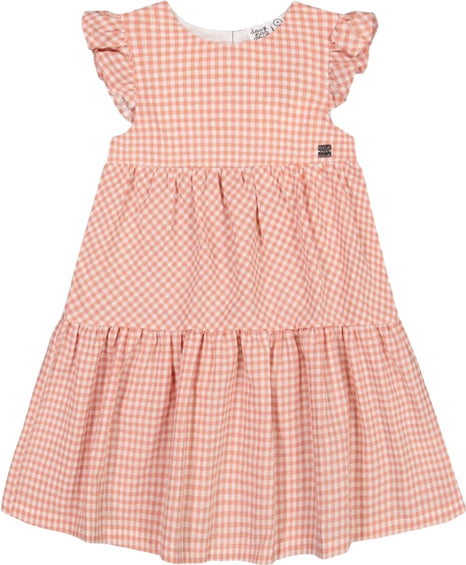 Deux par Deux Robe paysanne à manches à volants - Grande Fille