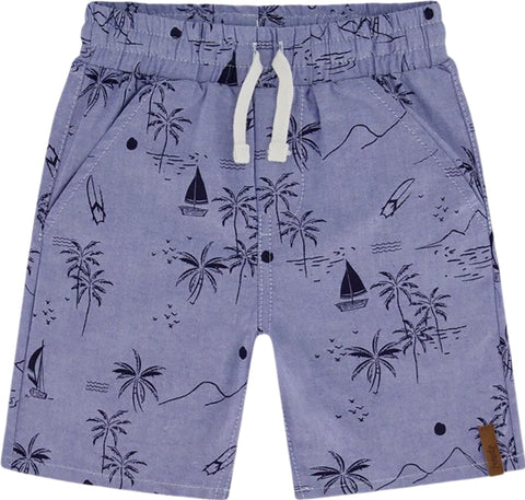 Deux par Deux Short en chambray avec imprimé - Petit Garçon