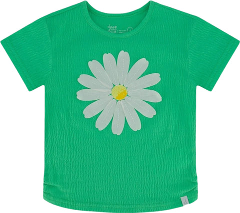 Deux par Deux T-shirt en jersey froissé avec applique - Grande Fille