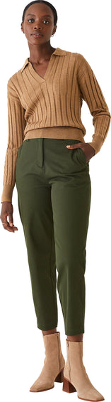 Frank And Oak Chandail polo en laine mérinos - Femme