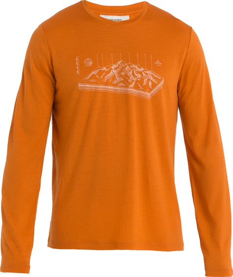 icebreaker T-shirt à manches longues en mérinos 3D Alps 150 Tech Lite II - Homme
