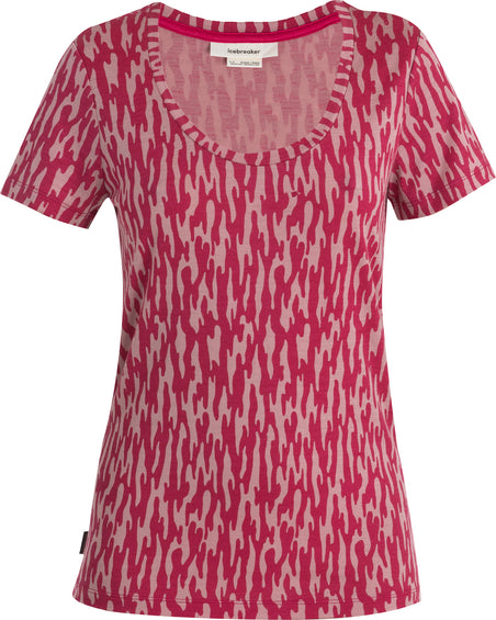 icebreaker T-shirt à manches courtes et encolure dégagée en mérinos Glacial Flow 150 Tech Lite II - Femme