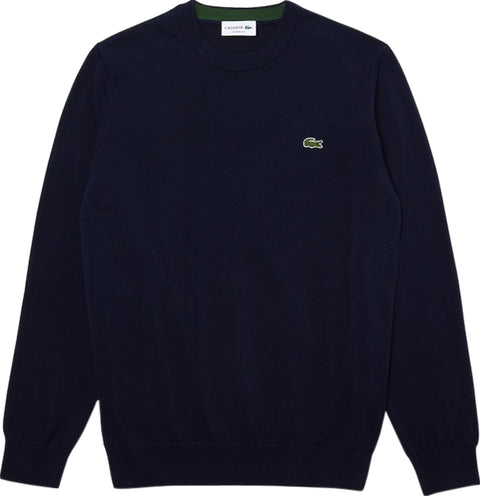 Lacoste Chandail à col rond en coton biologique - Homme