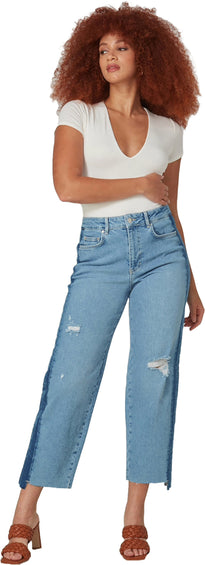 Lola Jeans Jean à taille haute de style fer à cheval Edison - Femme