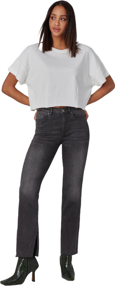 Lola Jeans Jean droit à taille mi-haute Jasper - Femme