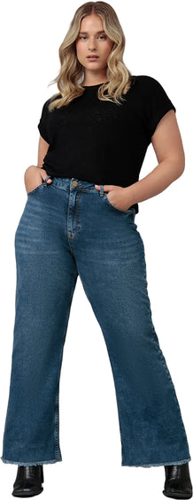 Lola Jeans Jean à jambe large et taille haute Milan - Femme