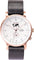 La Maison Inland Montre de 41mm avec ceinture supplémentaire de 20mm The August - Unisexe - Rose Gold - White - Black Leather
