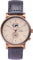 La Maison Inland Montre de 41mm avec bracelet classique supplémentaire de 20mm The August - Unisexe - Copper - Sand - Navy Leather
