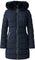 Mackage Manteau en duvet Calla extensible en duvet léger avec fourrure de renard bleu - Femme - Black