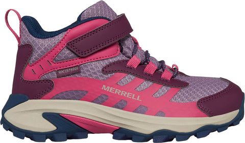 Merrell Bottes de randonnée imperméables mi-hautes A/C Moab Speed 2 - Enfant