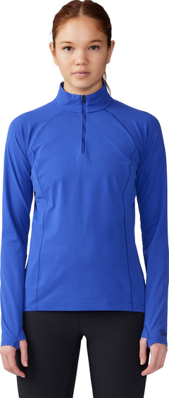 Mountain Hardwear Couche de base à demi-glissière Mountain Stretch - Femme