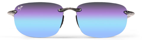 Maui Jim Lunettes de soleil Ho'okipa - Monture gris fumé - Verres polarisés bleu Hawaï