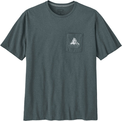 Patagonia T-shirt Responsibili Chouinard Crest Pocket - Homme
