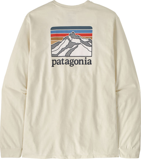 Patagonia T-shirt à manches longues Line Logo Ridge Responsibili-Tee - Homme