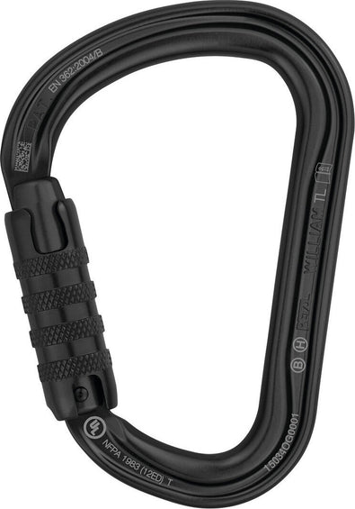 Petzl Mousqueton asymétrique léger de grande capacité William