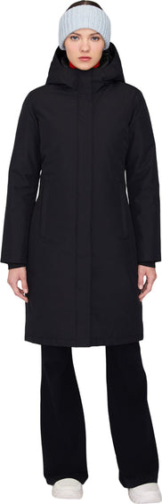 Quartz Co. Manteau d'hiver en duvet à capuchon Fermont - Ajustée - Femme