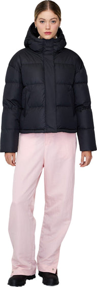 Quartz Co. Manteau bouffant en duvet à capuchon Vivian - Surdimensionnée - Femme