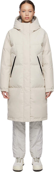 Quartz Co. Manteau d'hiver en duvet à capuchon sans fourrure Ines - Surdimensionnée - Femme