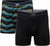 SAXX Boxeurs longs avec ouverture Daytripper Ensemble de 2 - Homme - Broadcast Stripe - Black