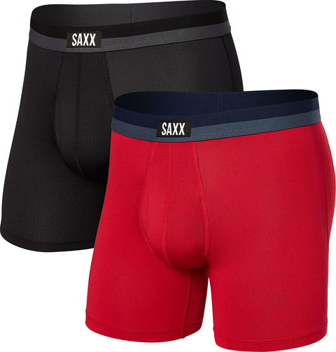 SAXX Boxeurs longs avec ouverture Sport Mesh Ensemble de 2 - Homme