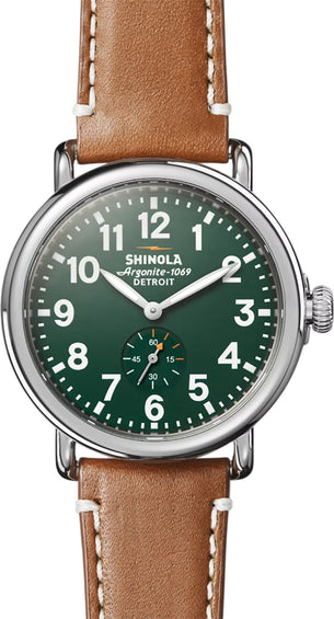 Shinola Montre avec bracelet en cuir The Runwell 41mm