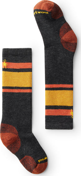 Smartwool Chaussettes sous-genou pour sports hivernaux à matelassage intégral Stripe - Enfant