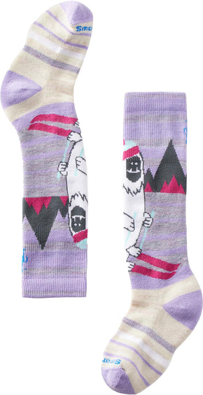 Smartwool Chaussettes de sports d'hiver sous-genou à matelassage intégral et motif yéti - Enfant