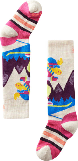 Smartwool Chaussettes de sports d'hiver sous-genou à matelassage intégral et motif Mountain Moose - Enfant