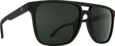 Spy Lunette de Soleil Czar - Monture Soft Matte Black - Lentille Happy Gray Green