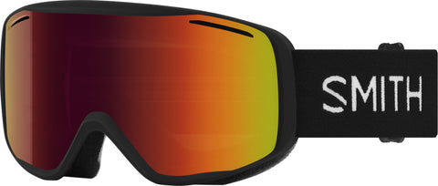 Smith Optics Lunettes de ski Rally - Black - Lentille Red Sol-X Mirror