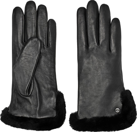 UGG Gants fendu en cuir et peau de mouton - Femme