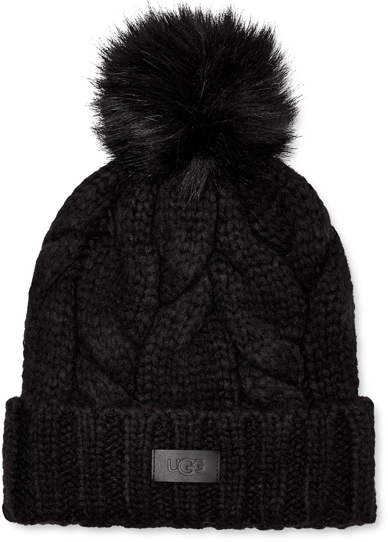 UGG Tuque en tricot torsad pom pom Femme